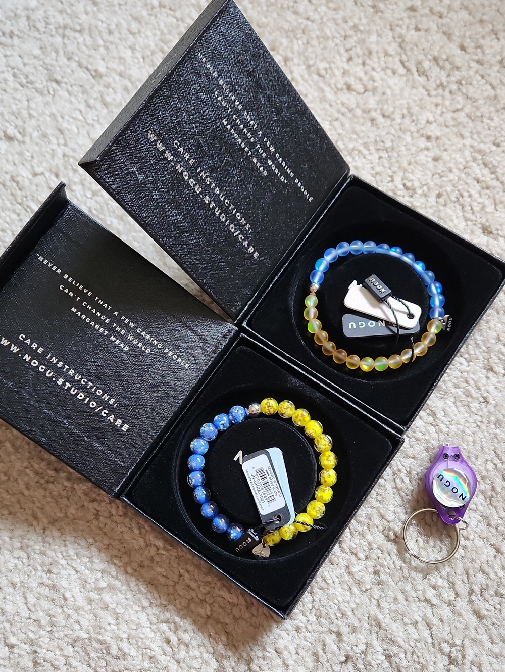 NOGU Beaded Stretch Bracelet Set - Srarry Night